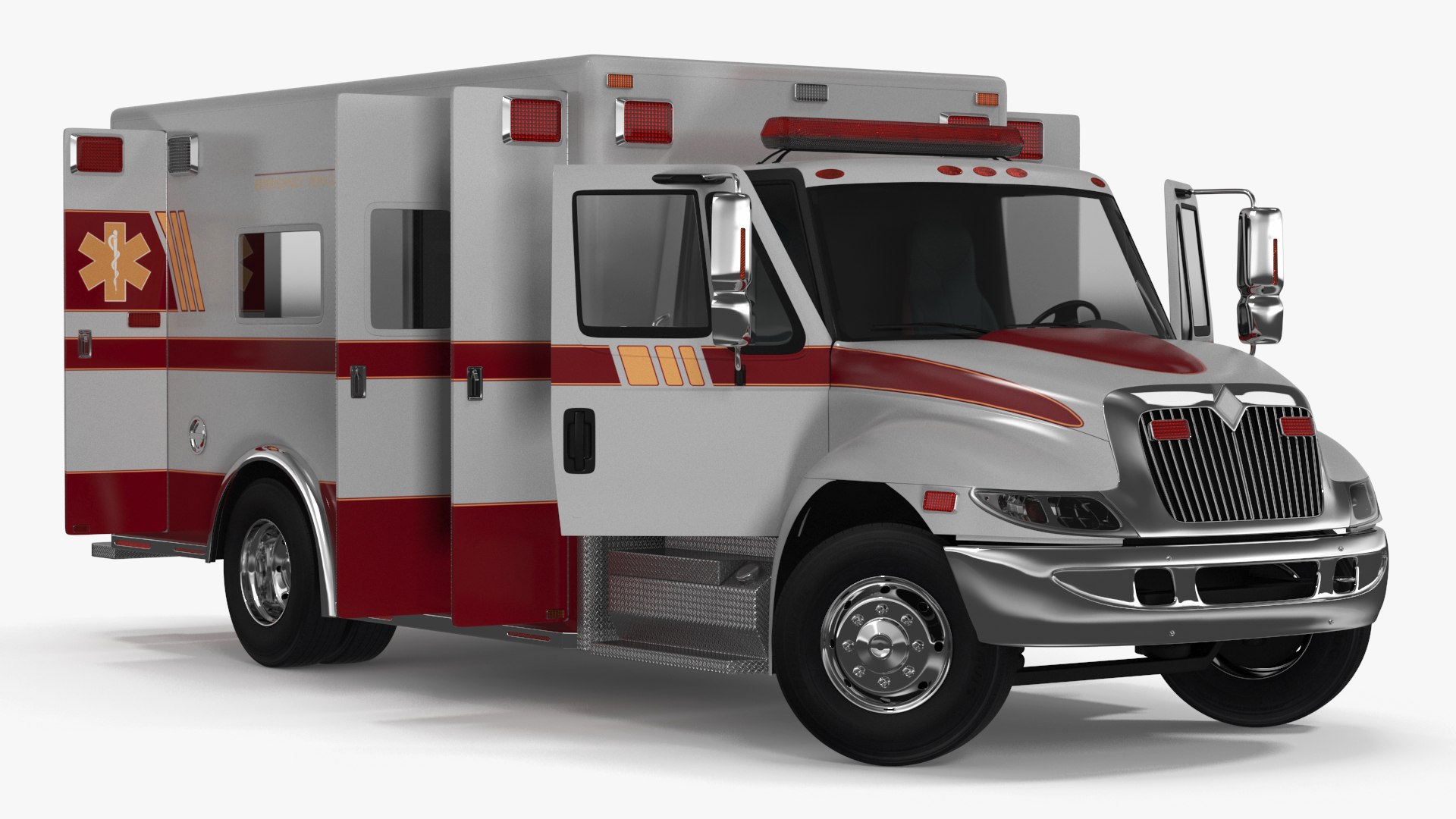 International Durastar ALS Unit Rigged 3D model preview