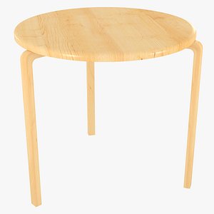 minimalist clear artek alvar aalto 3D model