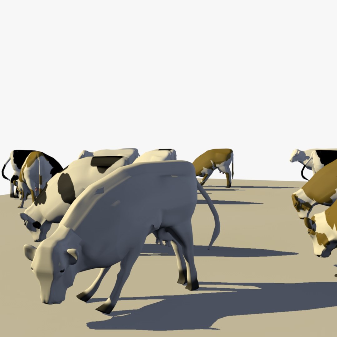 3D Group Cows Animal 1 - TurboSquid 1152962