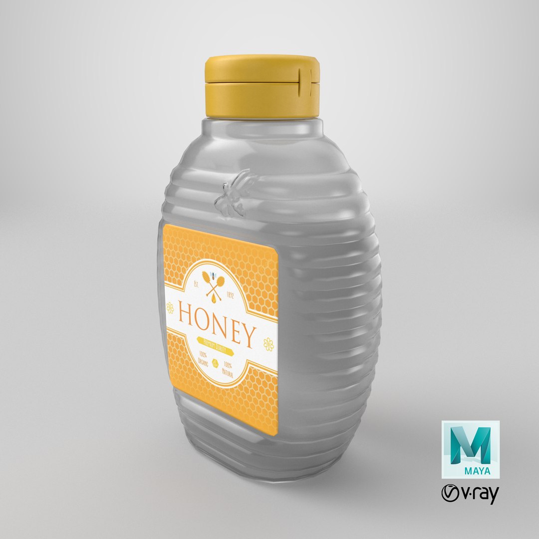 Empty Honey Bottle model https://p.turbosquid.com/ts-thumb/T1/3PUEnc/4s/stemcell_maya_vray_render/png/1740411702/1920x1080/fit_q87/6f64c2c4b2022cbe52913058c0d0af39b149efce/stemcell_maya_vray_render.jpg