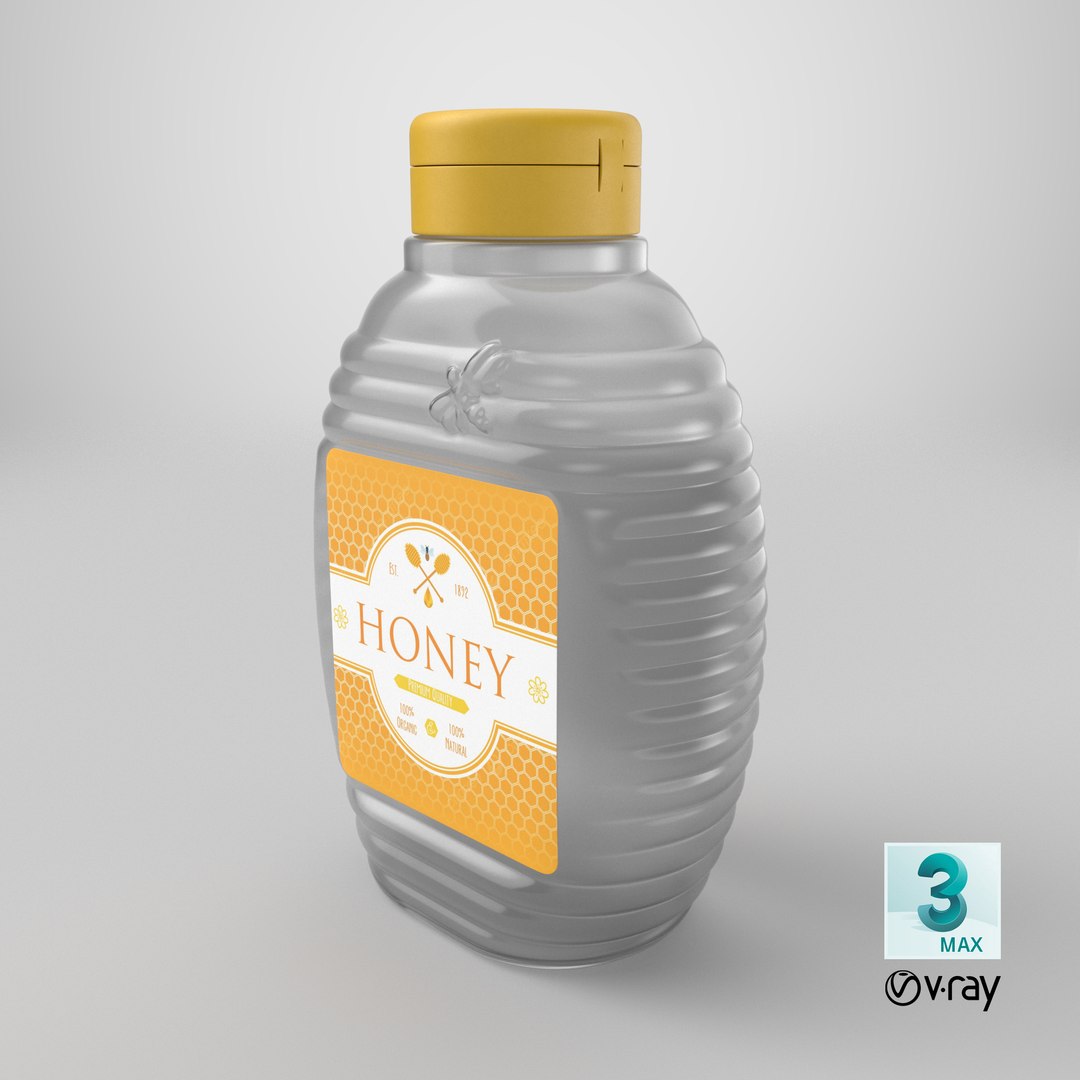 Empty Honey Bottle model https://p.turbosquid.com/ts-thumb/T1/3PUEnc/JE/stemcell_max_vray_render/png/1740411707/1920x1080/fit_q87/5a3198951cc4773ec19e18aa5bf8222ab17c114c/stemcell_max_vray_render.jpg