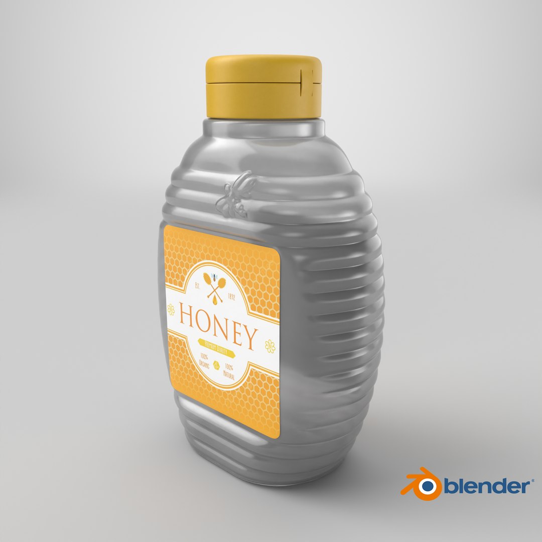 Empty Honey Bottle model https://p.turbosquid.com/ts-thumb/T1/3PUEnc/Y6/stemcell_blender_cycles_render/png/1740411699/1920x1080/fit_q87/024db50113ad3a32ac7af7390e000d1b039cab1a/stemcell_blender_cycles_render.jpg