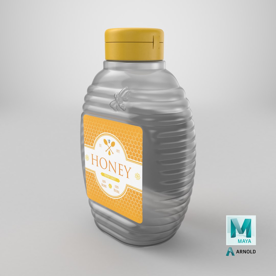 Empty Honey Bottle model https://p.turbosquid.com/ts-thumb/T1/3PUEnc/tY/stemcell_maya_arnold_render/png/1740411701/1920x1080/fit_q87/2a4c78128651871cee705b18a9c69e9bc18be2e4/stemcell_maya_arnold_render.jpg