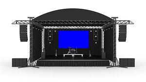 3D Stage Constructions Elements Concert Truss System - TurboSquid 2028438