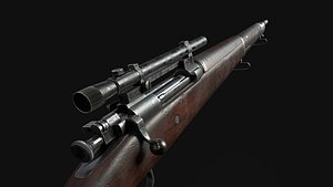 springfield sniper scope 3D model