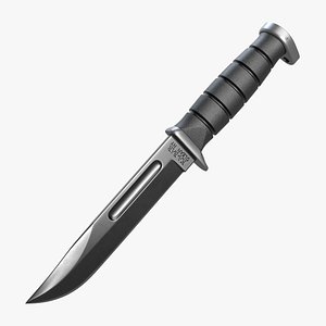 KA-BAR D2 Extreme Fighting Knife 1292 3D model