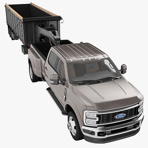 Ford Super Duty F450 2023 Powered Dump Trailer 01