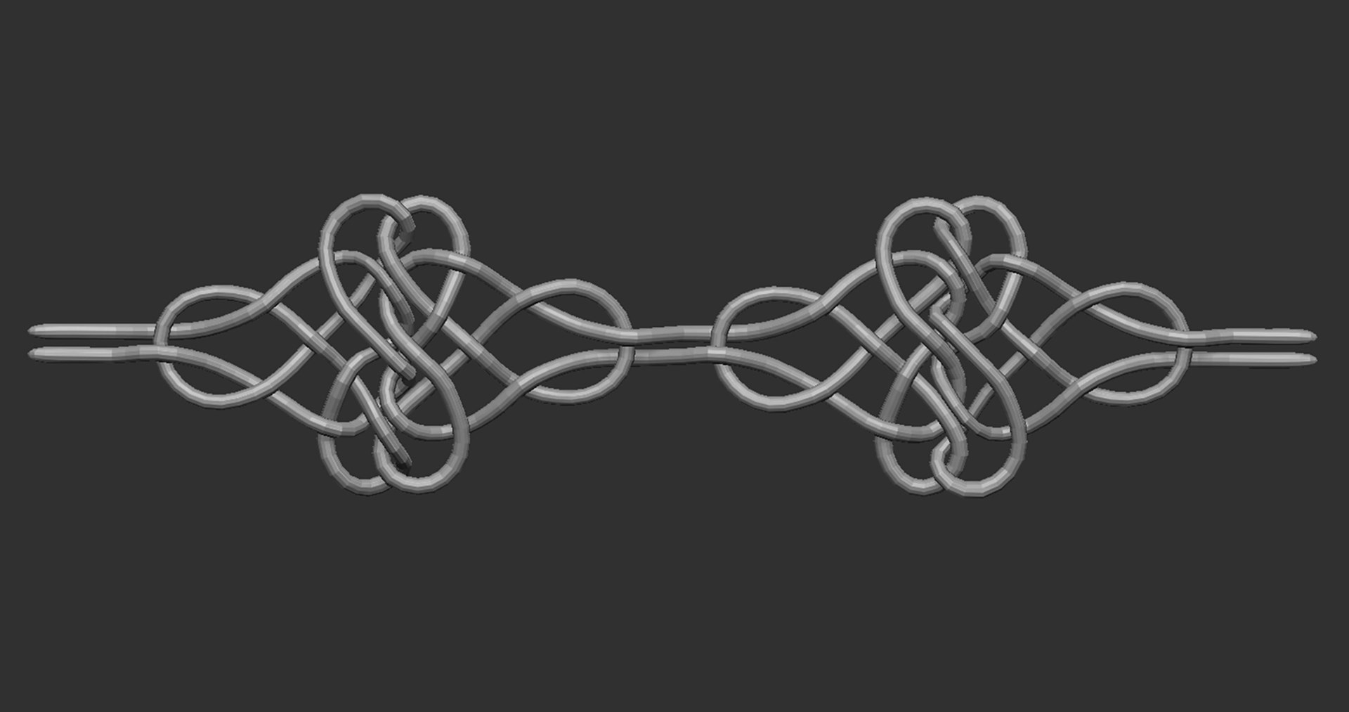 3D 20 Low Poly Knot Nodes Base Mesh Zbrush IMM And Curve Set ...