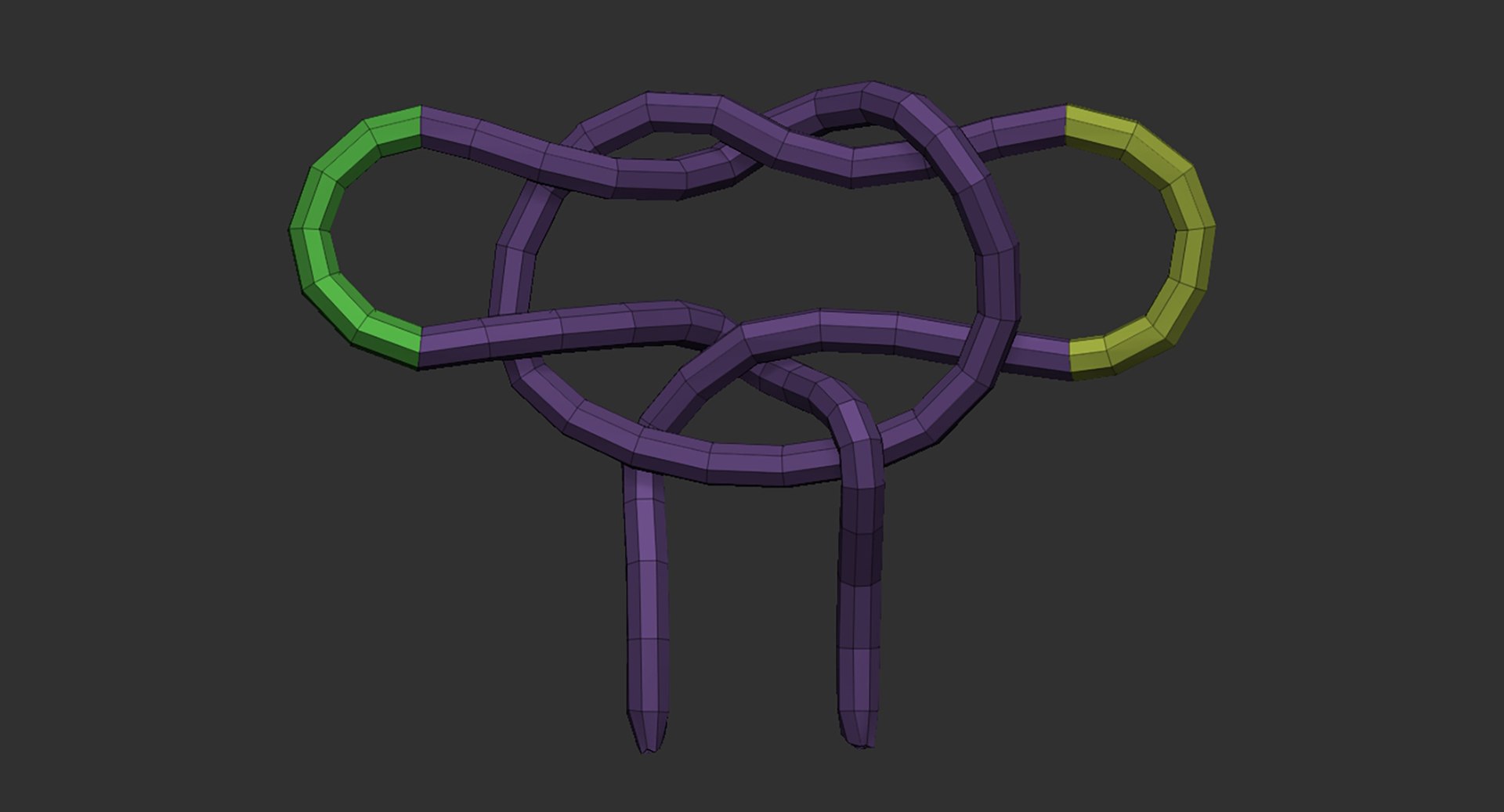 3D 20 Low Poly Knot Nodes Base Mesh Zbrush IMM And Curve Set ...
