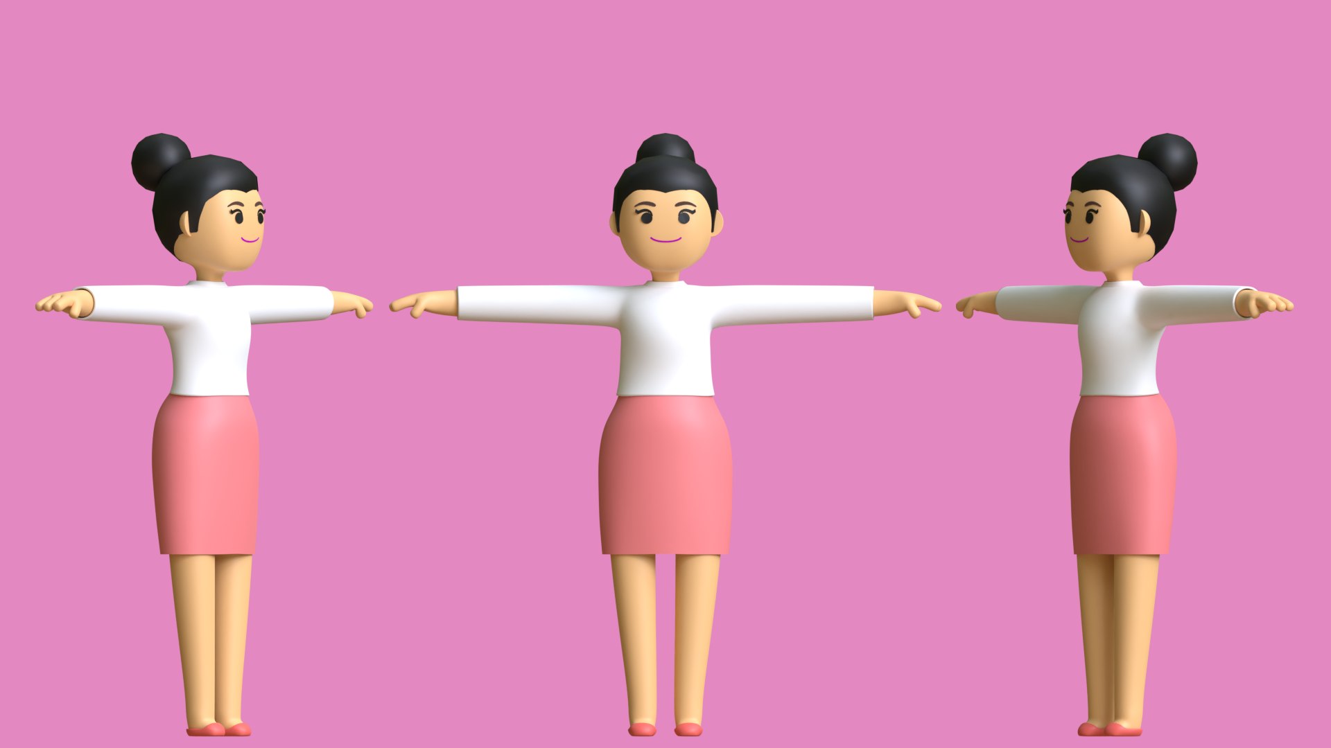 Minimal Women Cartoon Character 3D model https://p.turbosquid.com/ts-thumb/T1/UO2JG5/bc/third_cycle/png/1628423997/1920x1080/fit_q87/452c1927431bc768fd3c6db19d04c002f42d6bec/third_cycle.jpg
