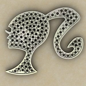 PaveWomanPendant