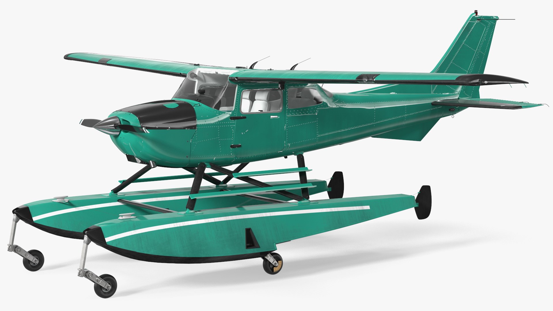 Four Seat Seaplane 3D model preview
