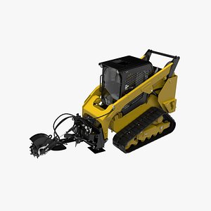3D model compact track stump