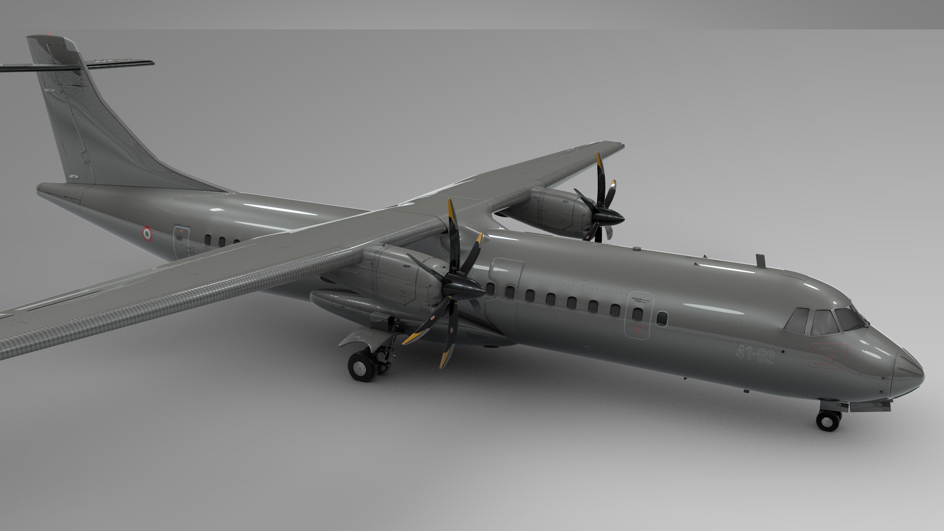 3D ATR 72 AERONAUTICA MILITARE L1613 Model - TurboSquid 1867272