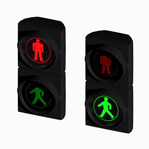 pedestrian traffic light blend