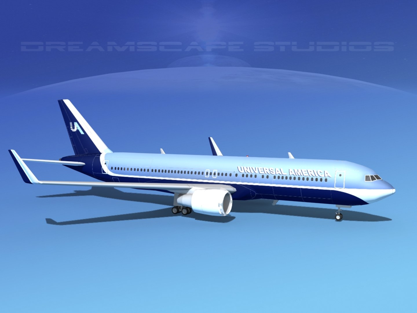 3d airlines boeing 767 767-300 model