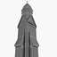 Château manoir tour 2 minaret phare maison détail low poly exotique perse église cathédrale vieux palais asile monument histoire classique vieux historique vintage architecture architectural Rome Russie religion merveille religieux mémorial
