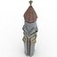 Château manoir tour 2 minaret phare maison détail low poly exotique perse église cathédrale vieux palais asile monument histoire classique vieux historique vintage architecture architectural Rome Russie religion merveille religieux mémorial