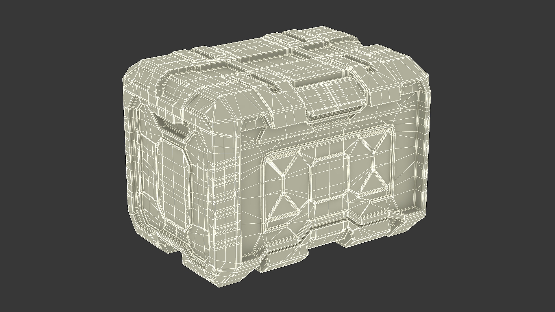 Metal Futuristic Storage Box 3D - TurboSquid 2349228