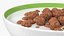 Palline di Cioccolato ai Cereali in Ciotola con Latte