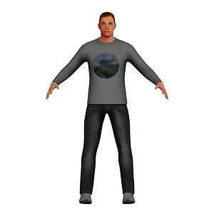 adult man 3D model