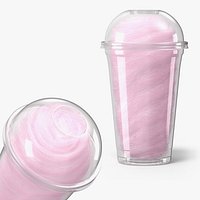 Plastic Cup with Cotton Candy