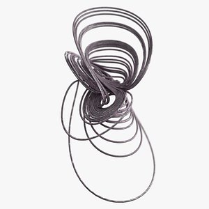 3D Four Wing 3 Strange Attractor