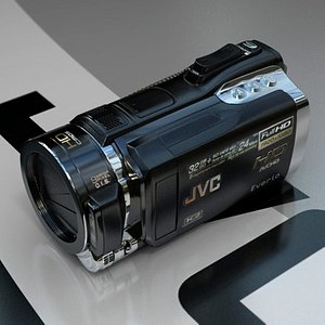 jvc camcorder gz-hm400 hd 3d model