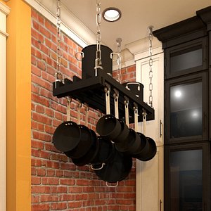 pots rack 3d model