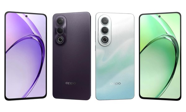 Oppo K12X 5G Breeze Blue And Midnight Violet 3D model