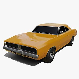 American Muscle Car Animation and Game-Ready