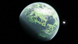 3D model Planet 02 with Procedural Material