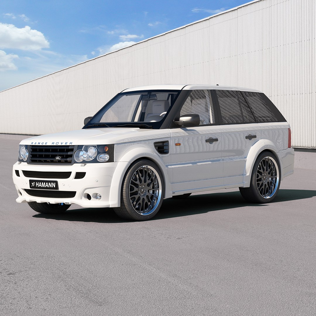 Realistic Range Rover Sport 3d Model