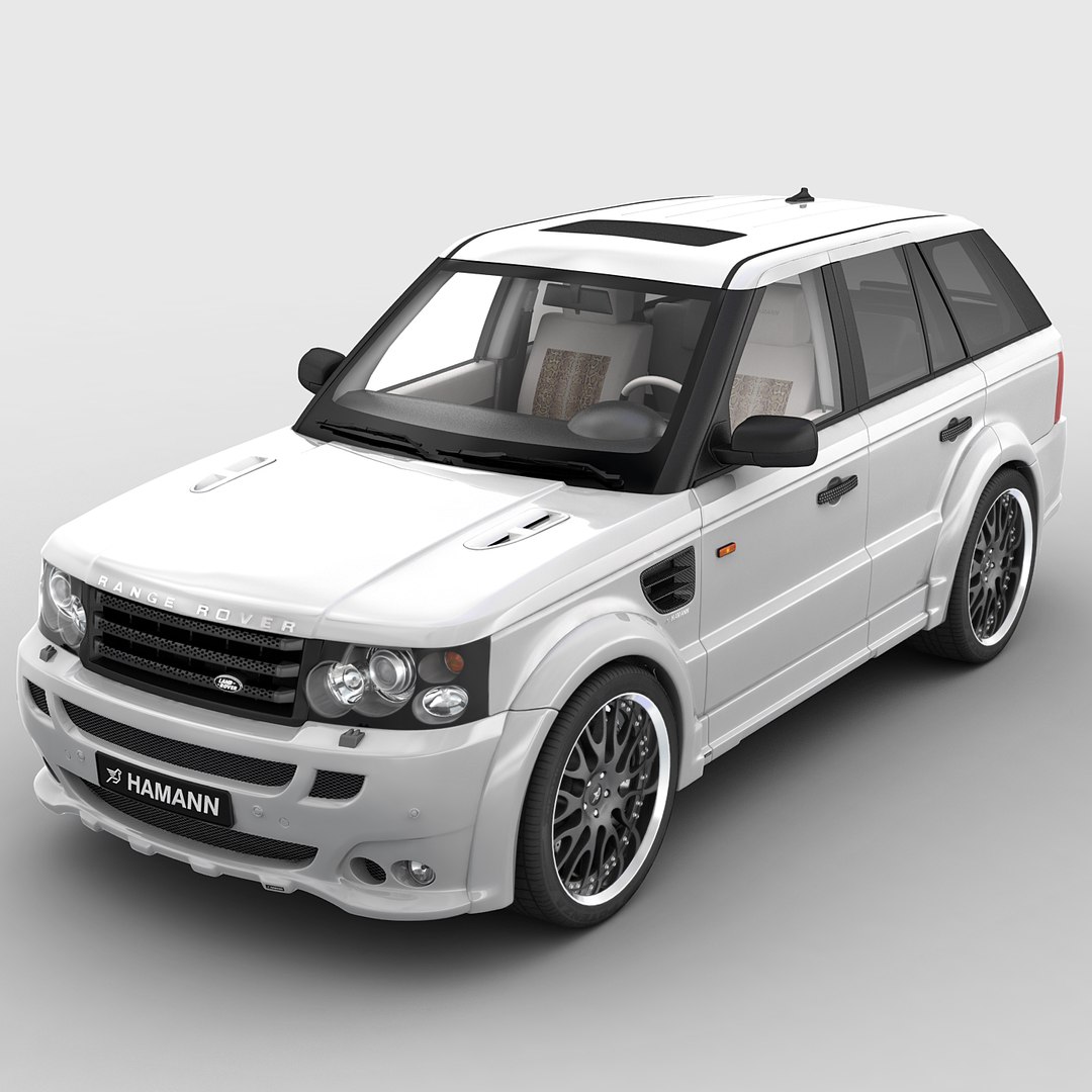 Realistic Range Rover Sport 3d Model