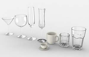 glass cup 3D