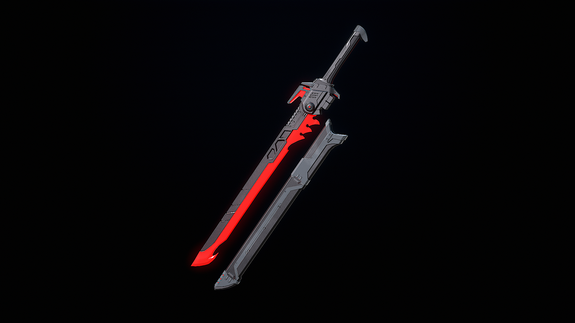 Sci-Fi Sword 01 PBR 3D model - TurboSquid 2036267