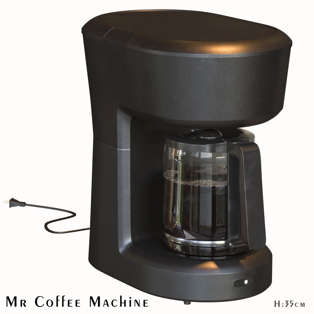 Set Of Mr Coffee Machine Model TurboSquid 1987219