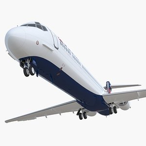 3D mcdonnell douglas md90 delta model