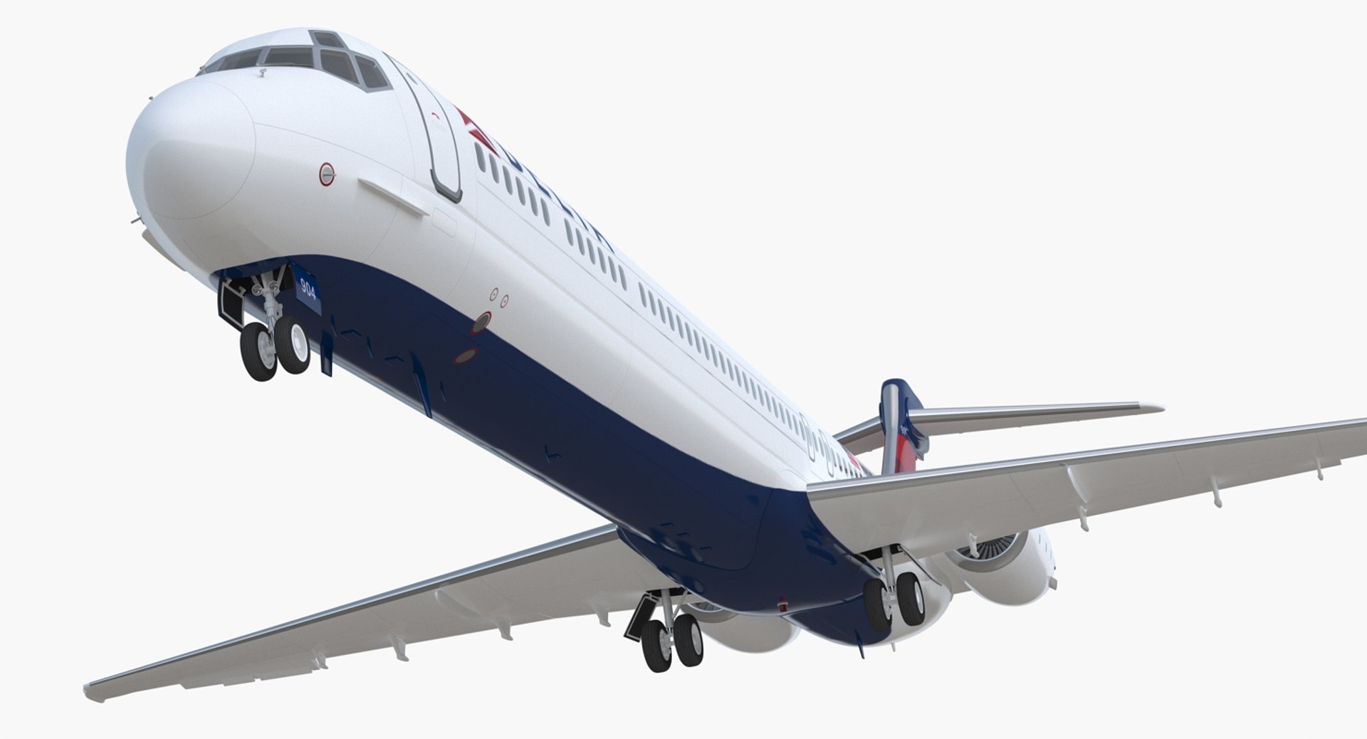 McDonnell Douglas MD90 Delta 3D model preview