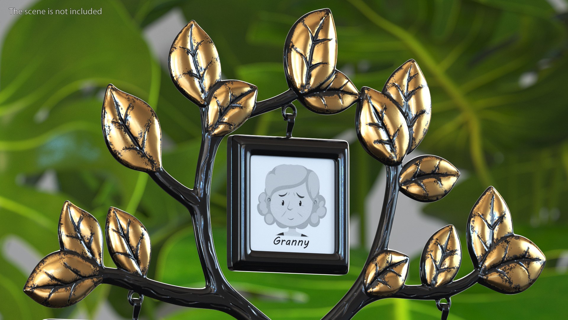 3D Gold Photo Frame with Black Family Tree model TurboSquid 1969606