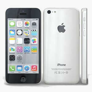 3d apple iphone 5c white