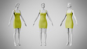 Dress 52 Citron Green