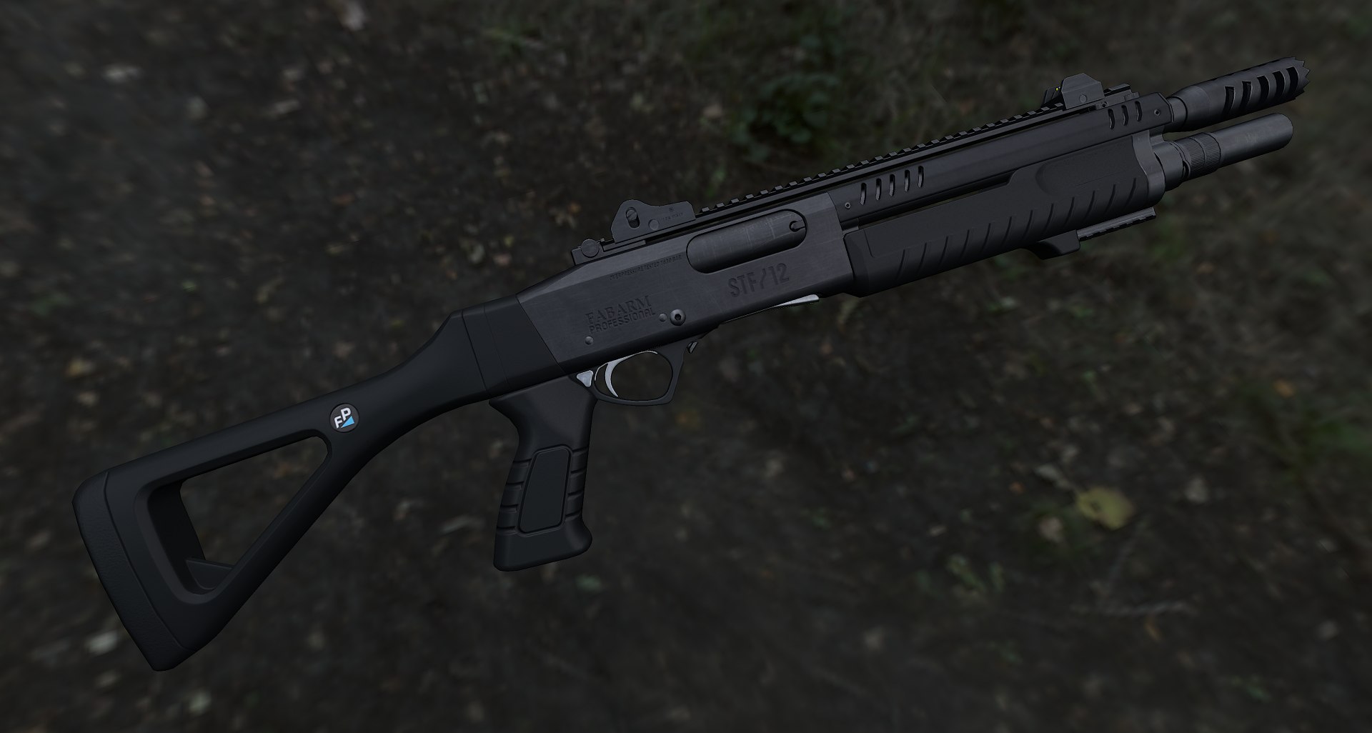 3d Shotgun Fabarm Stf12 Compact Model