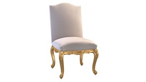 French Louis XV Style Giltwood Dining Classic Antique Chairs