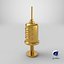 Golden Syringe Icon 3D model