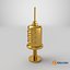Golden Syringe Icon 3D model