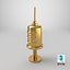 Golden Syringe Icon 3D model