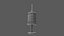 Golden Syringe Icon 3D model