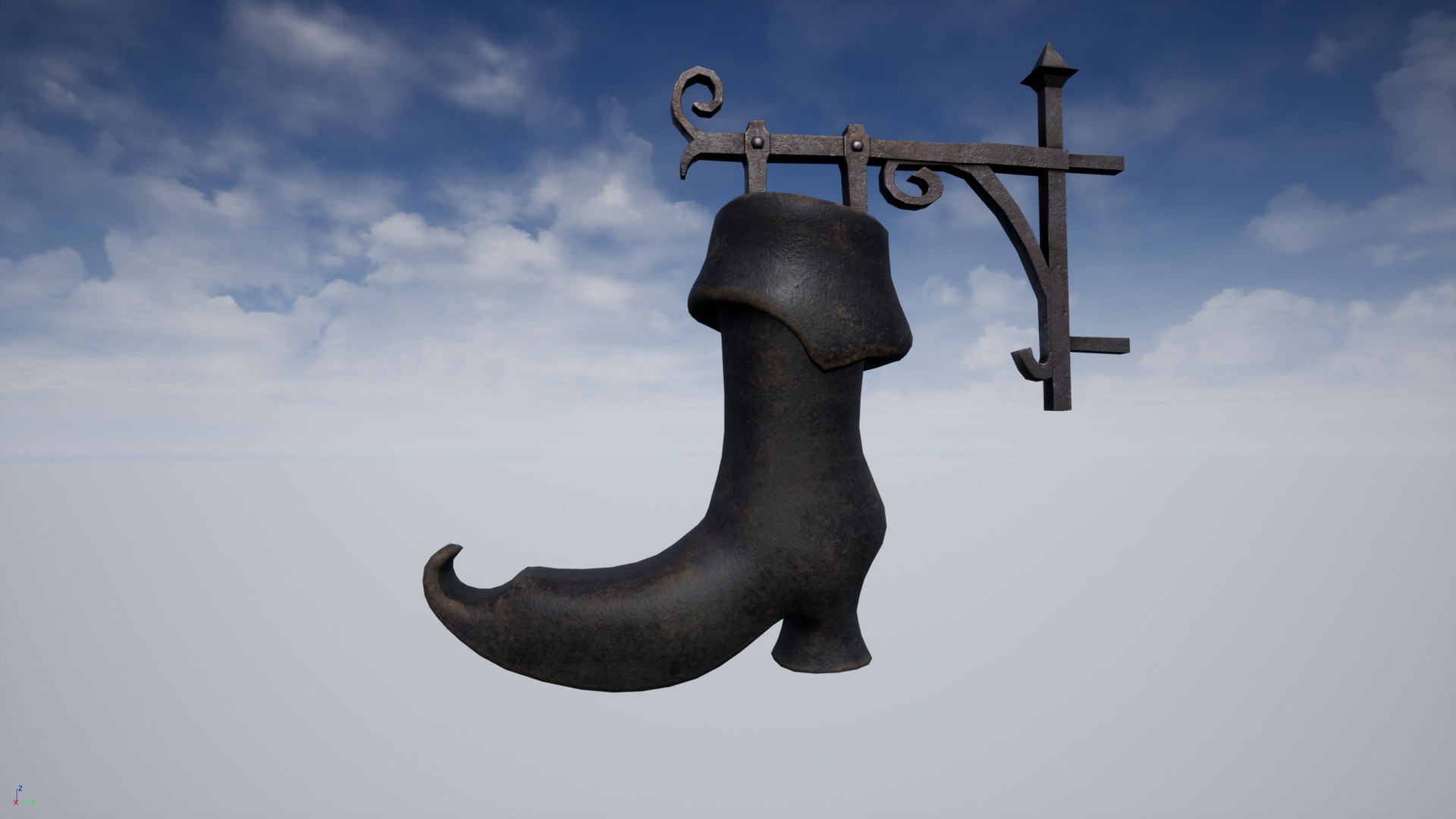 Medieval shoemaker sign 3D model - TurboSquid 1509686