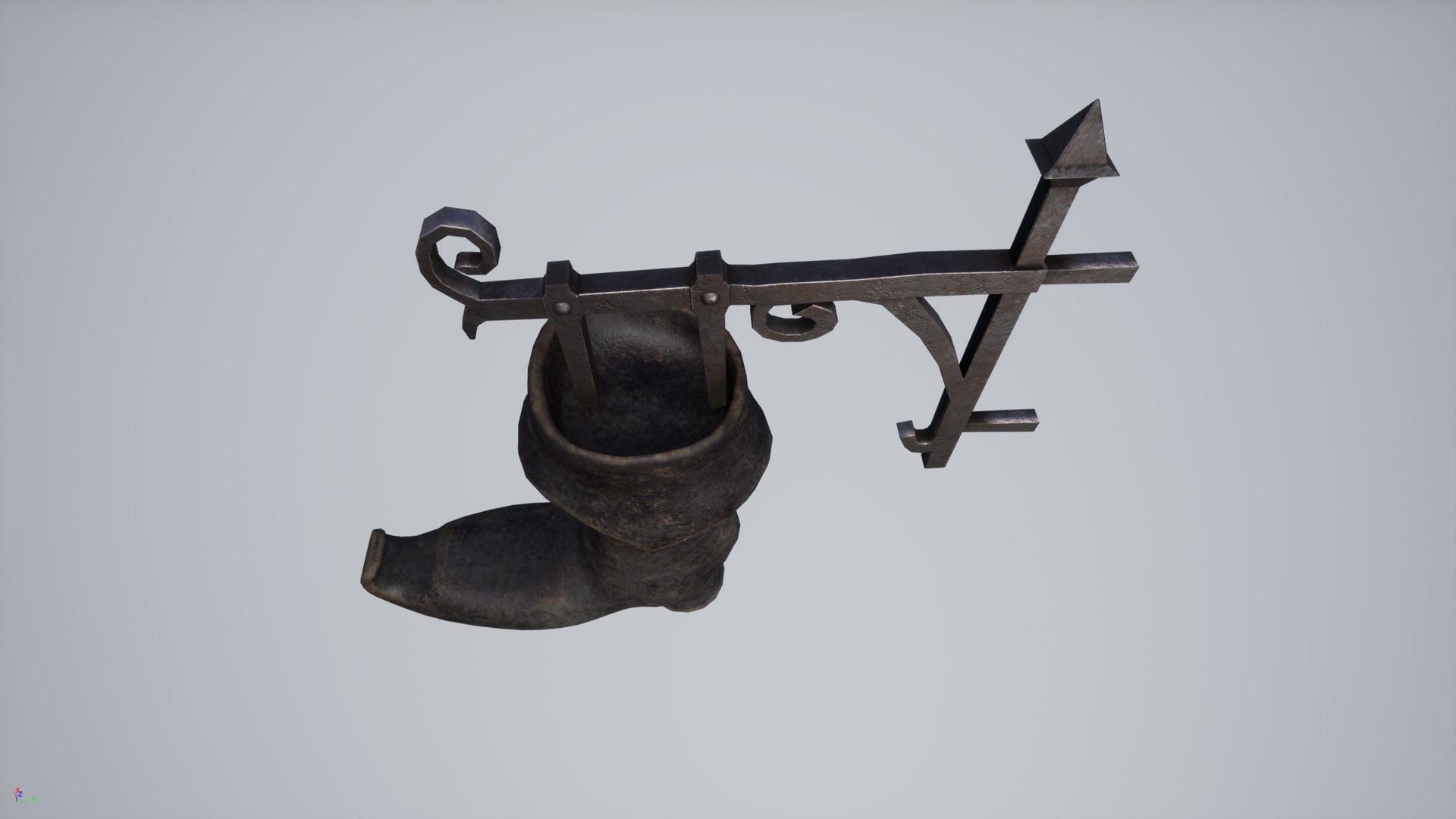Medieval shoemaker sign 3D model - TurboSquid 1509686